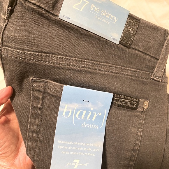 BNWT 7forallmankind (b)air mod rise skinny size 27 - Picture 4 of 6
